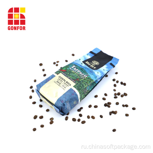 12-цветная печатная сумка для кофе с односторонним клапаном
